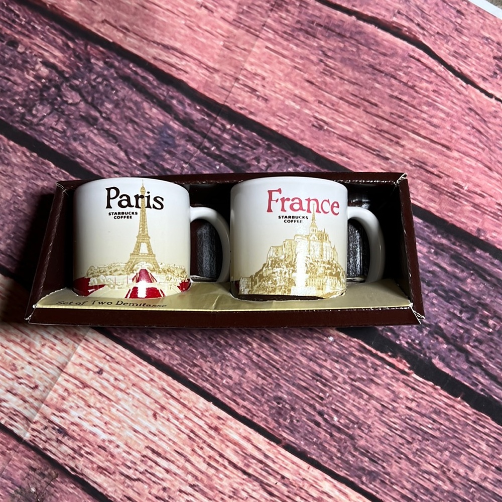 Starbucks Paris & France demitasse cups Brand New